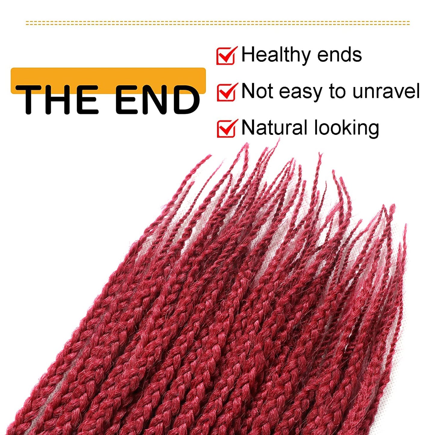 7 Packs Goddess Box Braids Crochet Hair 22 Inch Prelooped Crochet Box Braids Crochet Hair for Black Women Braiding Hair (22 Inch 7 Packs, 1B/Bug)