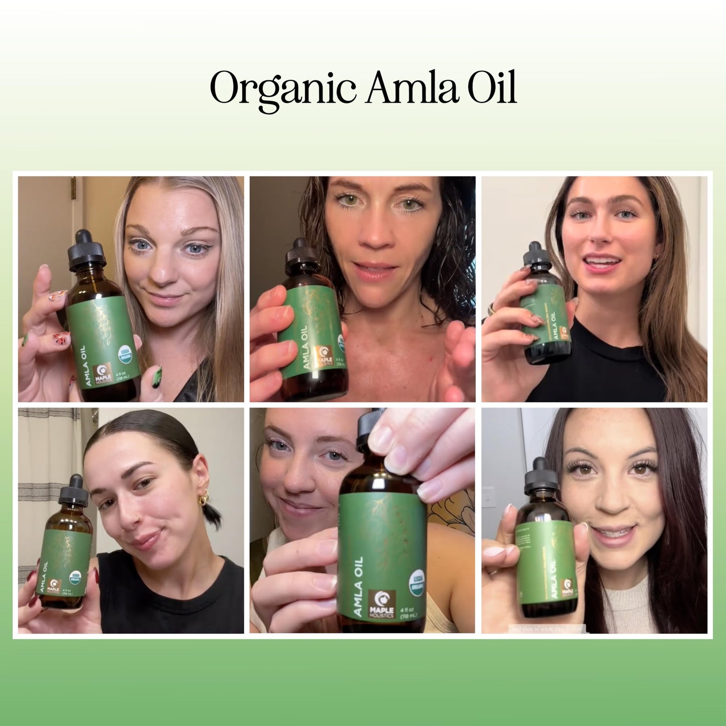 Organic Amla Oil for Hair - 100% Pure Amla Hair Oil for Volume Shine & Hydration - Cold-Pressed Extra Virgin Unrefined Non-GMO & USDA Organic for Nourishing Moisturizing Scalp Care (4 Fl Oz)