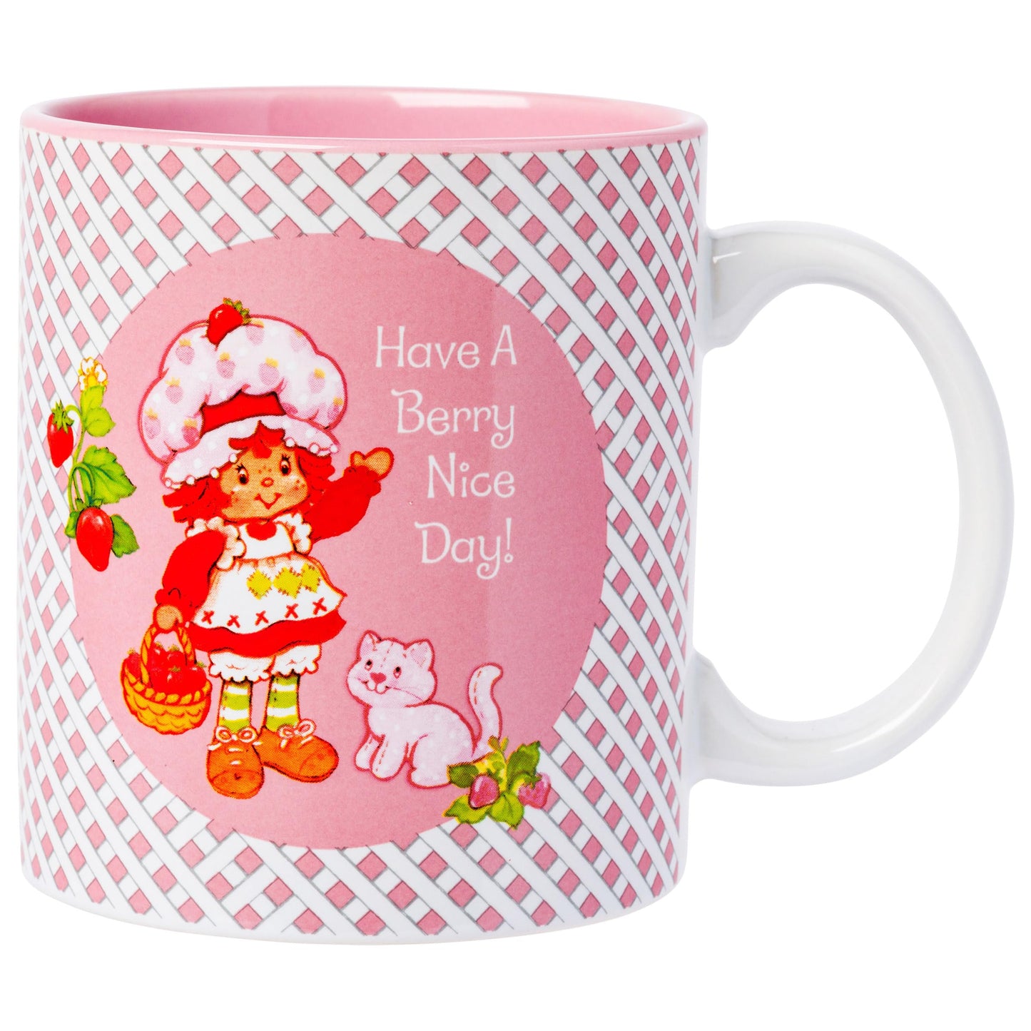 Silver Buffalo Strawberry Shortcake and Custard, Ceramic Mug, 20oz