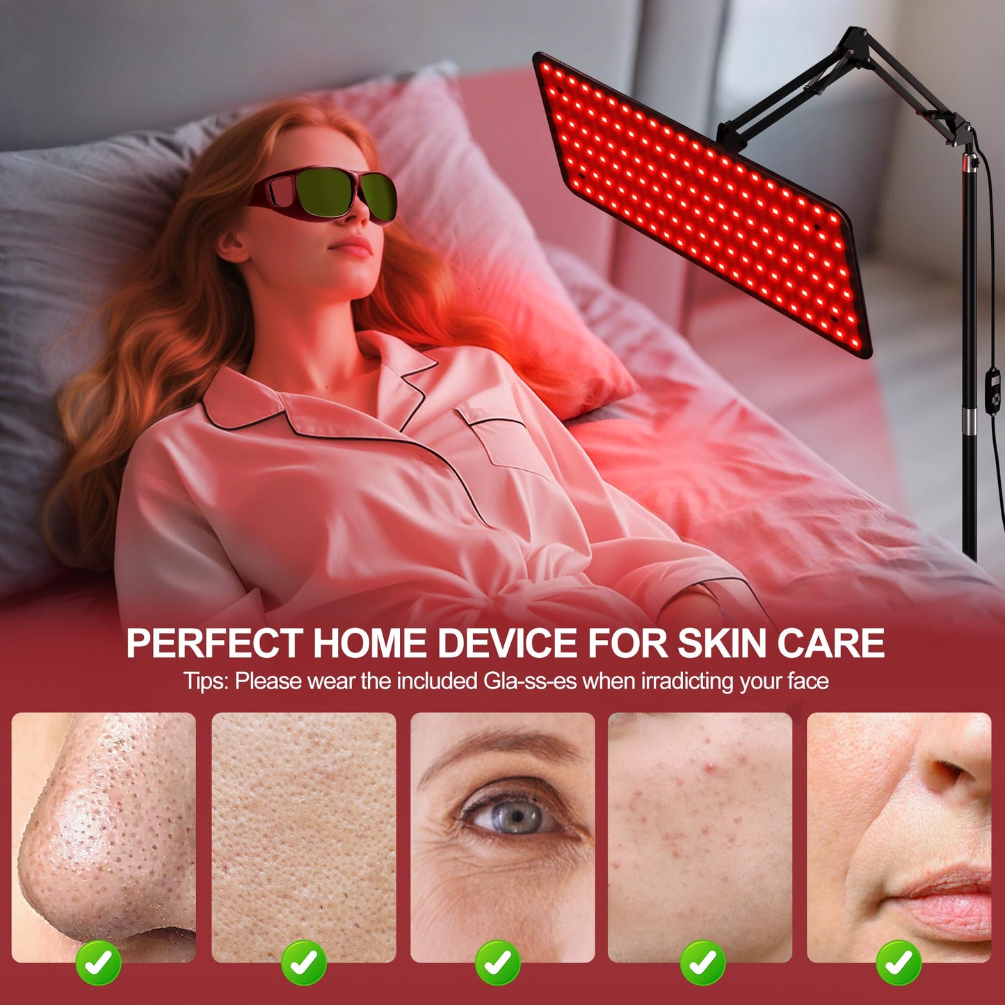Morfone Red Light Therapy for Body Face Tri-Wavelength 660nm, 850nm, 940nm
