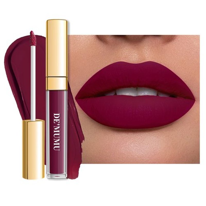 DE'MUMU Mauve Lipstick Matte for Women, Superstay Long Lasting Red Lipstick Smudgeproof Liquid Lipsticks, Cruelty Free Lip Makeup (DM03 Mauve Cyber)