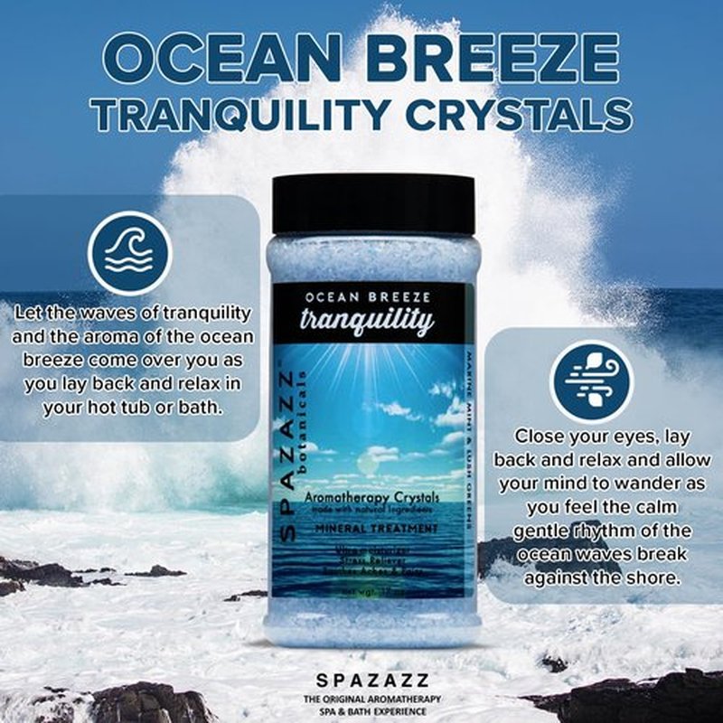 Spazazz Ocean Breeze Tranquility Crystals, 17 oz