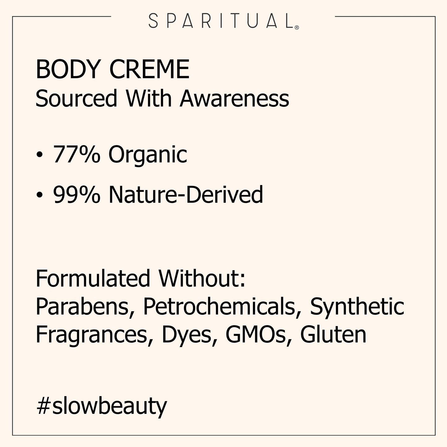 SpaRitual Jasmine Tuberose Vegan Body Creme | 6oz