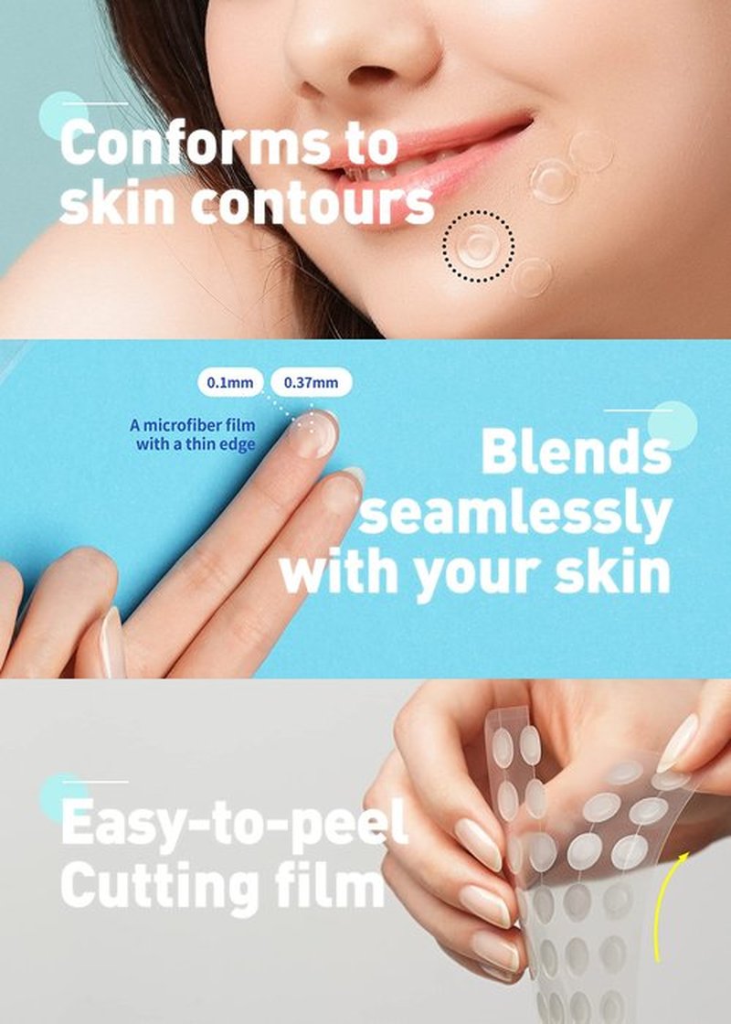 OLIVE YOUNG Care Plus Spot Patch 3 Pack | Hydrocolloid Acne Korean Spot Patch to Cover Zits, Pimple | Invisible Acne Patches for Troubled Skin (306 Count-10mm*216ea + 12mm*90ea)