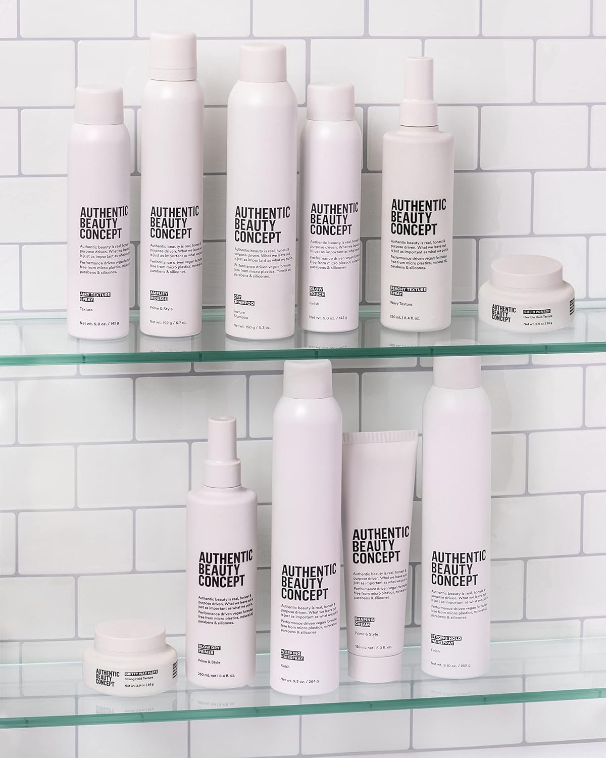 Authentic Beauty Concept Airy Texture Spray | Dry Texturizing Volume Spray | Instant Lift & Effortless Volume | All Hair Types | Heat Protection | Vegan & Cruelty-free | Silicone-free | 5 oz.