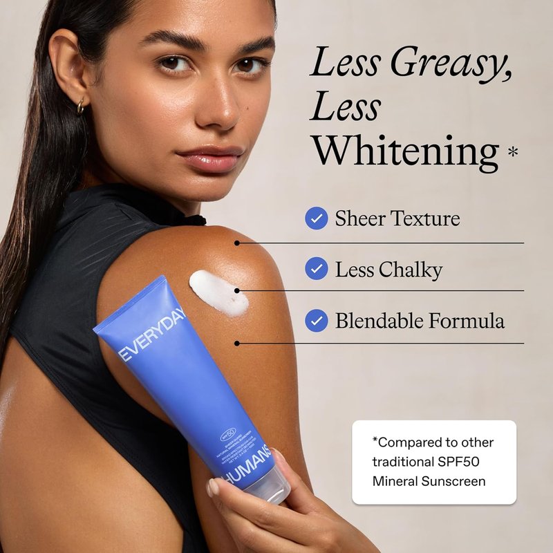 Sheer Guard Natural Mineral Sunscreen SPF 50 - Zinc Oxide, Reef-Friendly | Travel Size, Fragrance-Free, Water Resistant