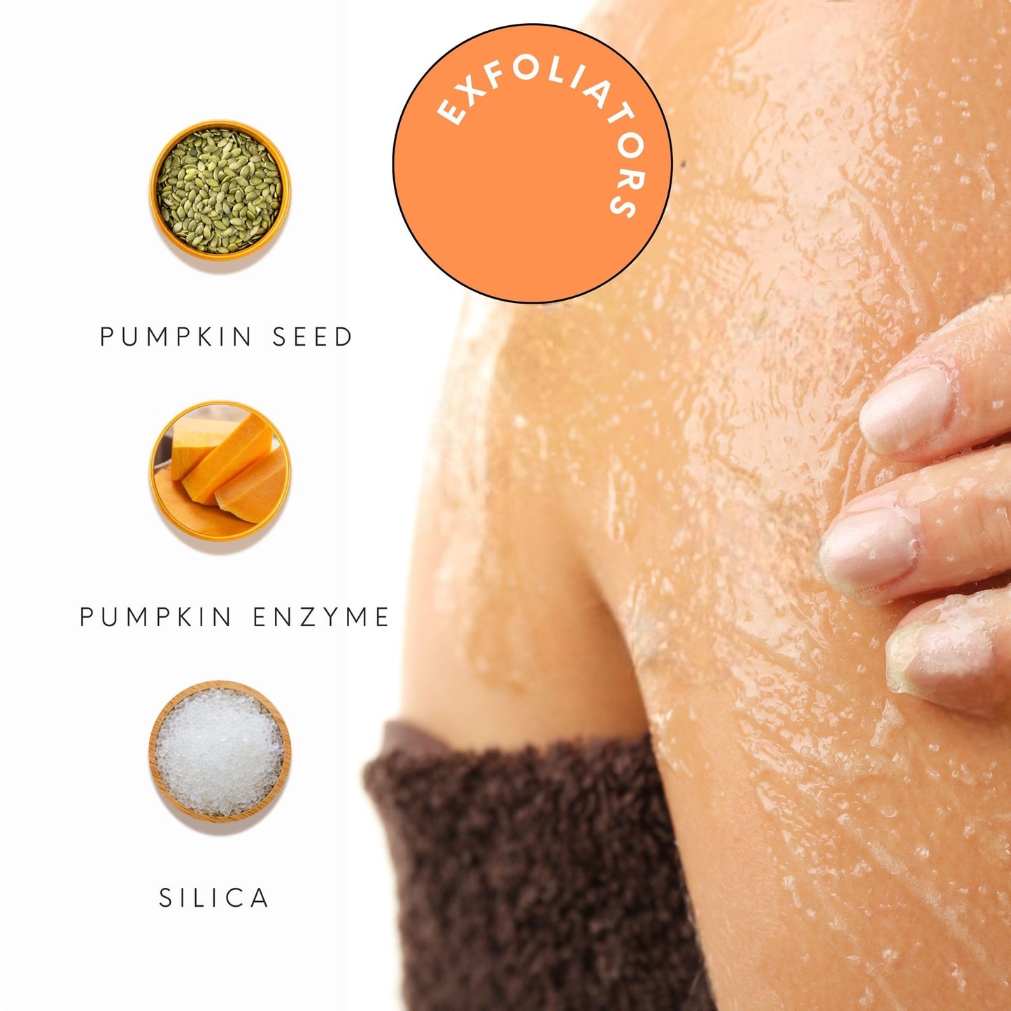 Serious Skincare Phyto Pumpkin Exfoliating Face + Body Scrub for Dull Skin, Gently Exfoliates & Hydrates, Moisturizing Almond & Coconut Oil for Soft, Radiant Skin, Smooth Rough Dry Skin Bumps 8 Oz