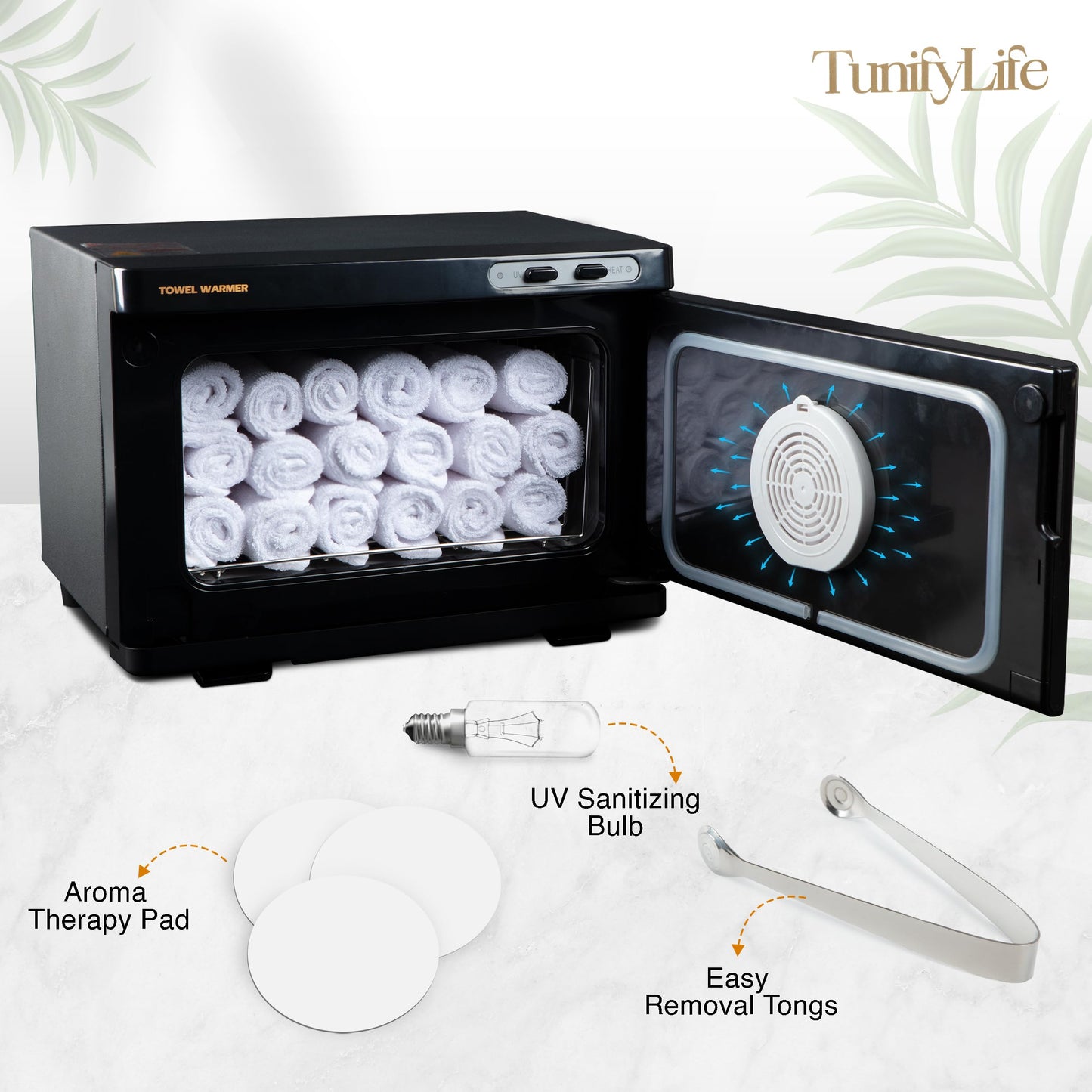 Hot Towel Warmer for Spa - 8L Hot Towel Cabinet - High Temperature Spa Towel Warmer with Aroma Holder, Suitable for Salon, Bathroom, Barber, Fast-Heating Mechanism