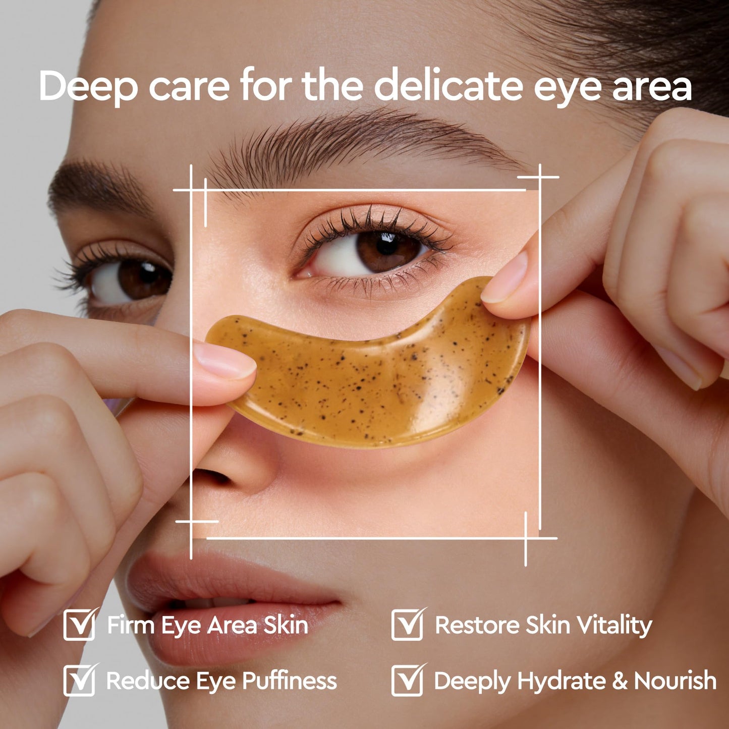 CubeSecret Under Eye Patches - 30 Pairs Green Tea Seaweed Eye Mask for Dark Circles - Puffy Eyes, Wrinkles, Undereye Bags - Soothing Hydrating Sensitive Skin Care Gifts for Teen Girls