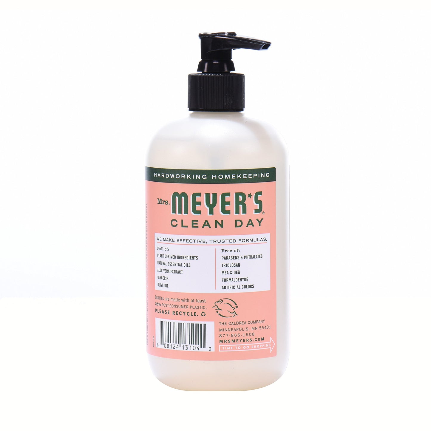 MRS. MEYER'S CLEAN DAY Hand Soap, Made with Essential Oils, Geranium, 12.5 fl. oz - Pack of 6