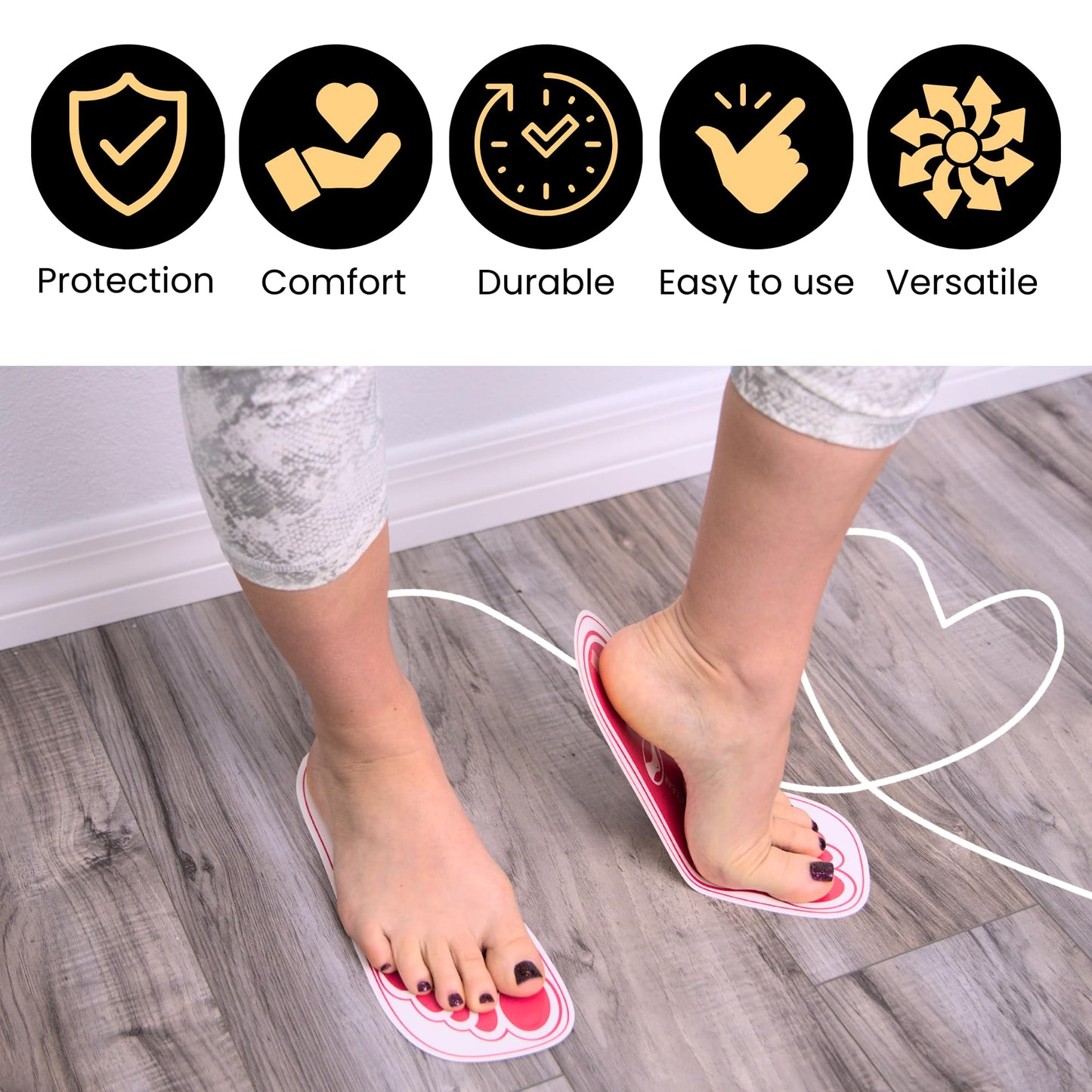 25Pairs(50Feets) Disposable Stick Spray Tanning Feet Pads Perfect for preventing spray tan solution,Deluxe & Hygienic Spray Tan Feet Pads-Ideal for Salons