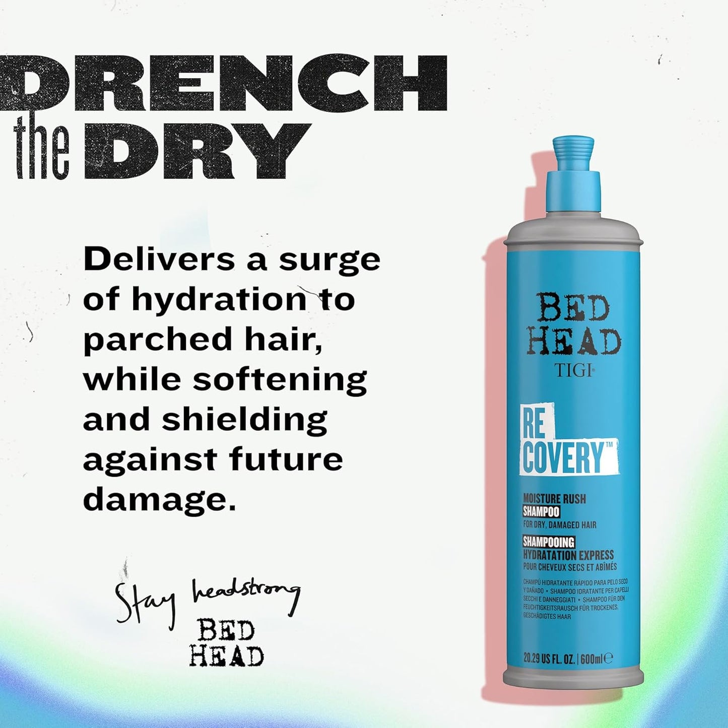 Bed Head Resurrection Shampoo for Damaged Hair - 13.53 fl oz (Pack of 2)
