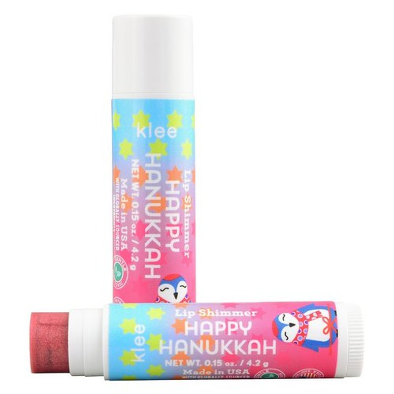 Luna Star Klee Eye Shadow and Lip Shimmer Hanukkah Gift Set for Kids and Tweens. Gentle and Non-Toxic. Made in USA. (Dreidel Twinkle)