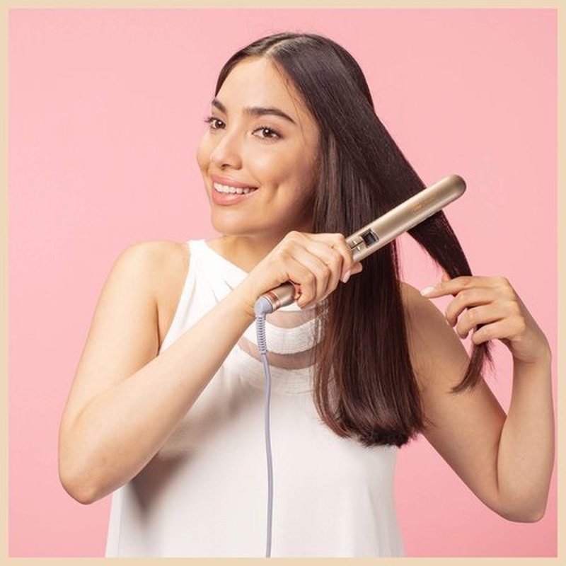 INFINITIPRO BY CONAIR Frizz Free Titanium Ceramic Flat Iron, 1-inch