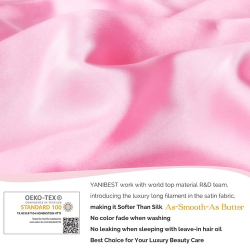 YANIBEST Silk Bonnet for Sleeping Women Braid Bonnet for Long Hair with Tie Band Satin Bonnet for Braids Hair Sleeping Cap Gifts for Women