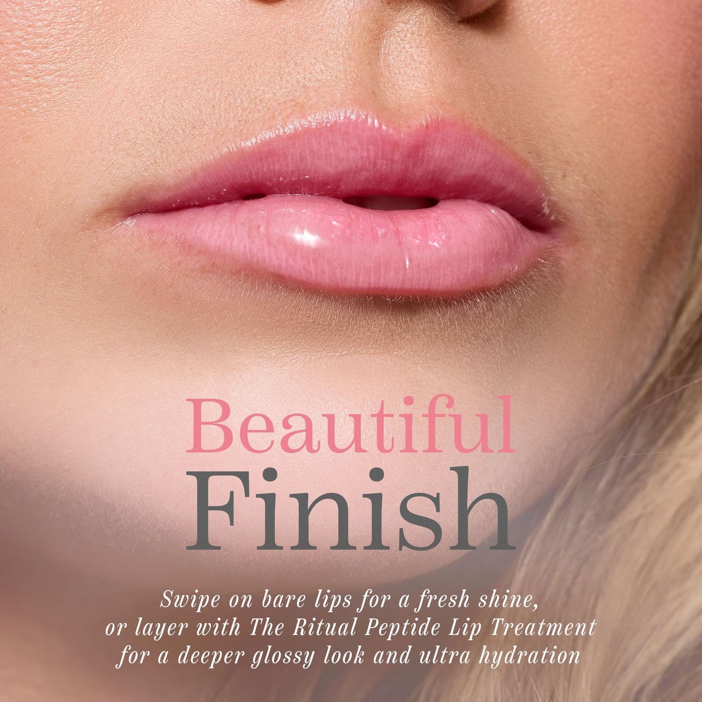 Cote Beauty's Peptide Lip Shine in Lyla, Ultra Hydrating & Long-Lasting Coral Plumping Lip Gloss for Women with Hyaluronic Acid, Shea Butter & Jojoba Oil, Vegan & Cruelty-Free, 0.12 Fl Oz