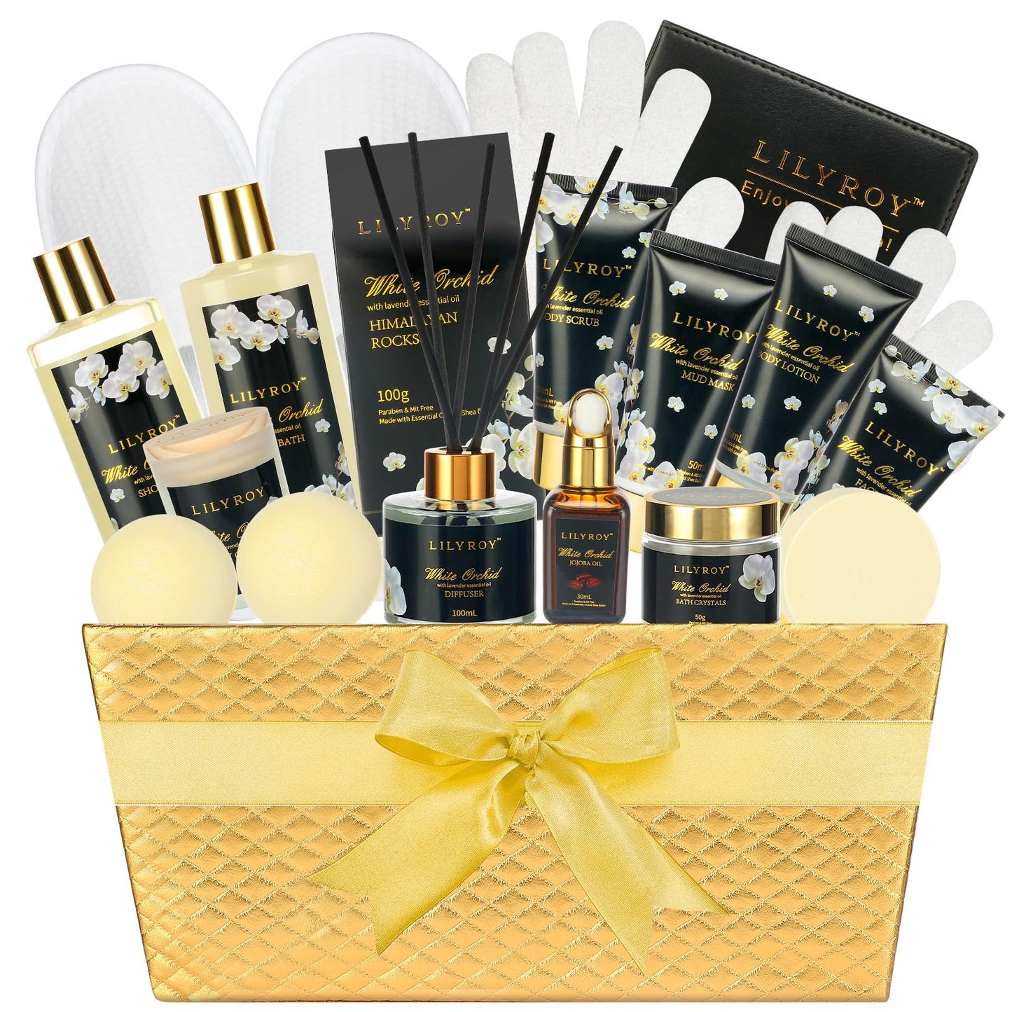 Fathers Day Gifts for Men, Gifts for Women, Birthday Gift - 18-Piece Luxurious Spa Gift Set for Women & Men, Premium Bath Collection | Gift for Mothers Day, Valentines, Christmas, All Occasion