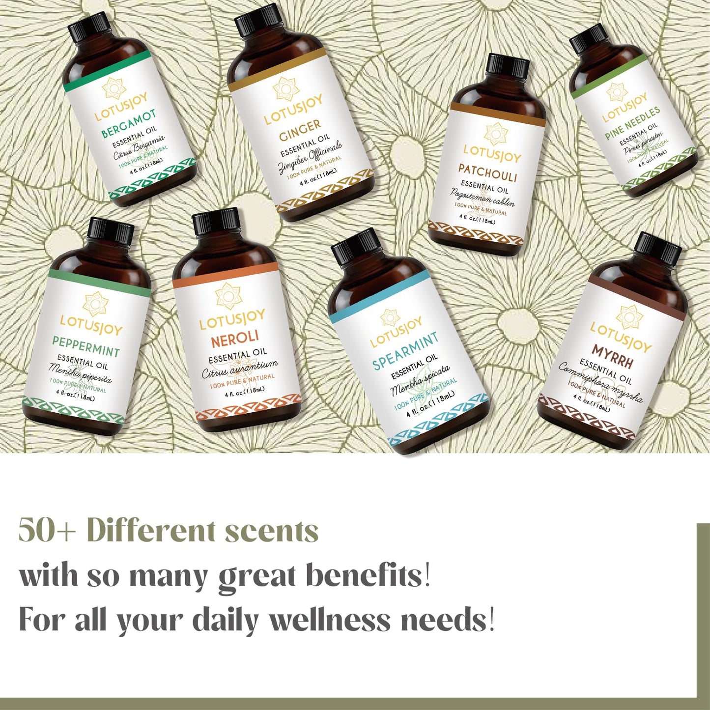 LOTUSJOY Myrrh Essential Oil, for Skin, Hair- 4 Oz