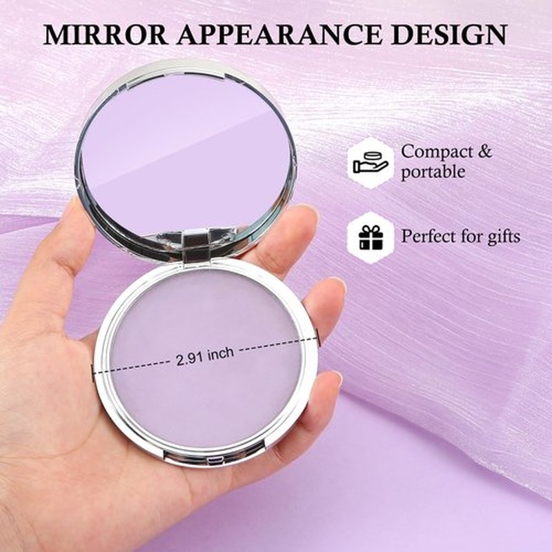 Boobeen Oil Control Face Powder, Jelly Pressed Powder Face Makeup Setting Powder, Lavender Matte Powder for Silky Blurring Oil Control Long-Lasting Makeup, With Powder Puff