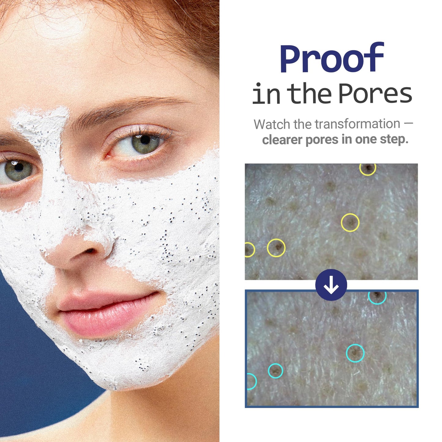 Torhop Musta Conte Mask - 1 Minute Pore Mask w/Charcoal Capsules, Finnish Birch Sap, Norwegian Cloudberry Extract & BHA - Whipped Clay Face Mask Skin Care to Refresh, Clarify & Smooth Skin (2.1 oz)