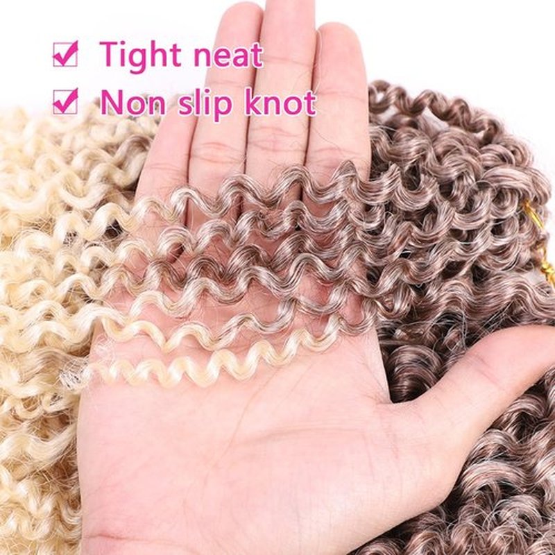 8 Inch Short Passion Twist Crochet Hair - 9 Bundles Marlybob Kinky Curly Crochet Hair for Black Women and Kids - Water Wave Crochet Braids