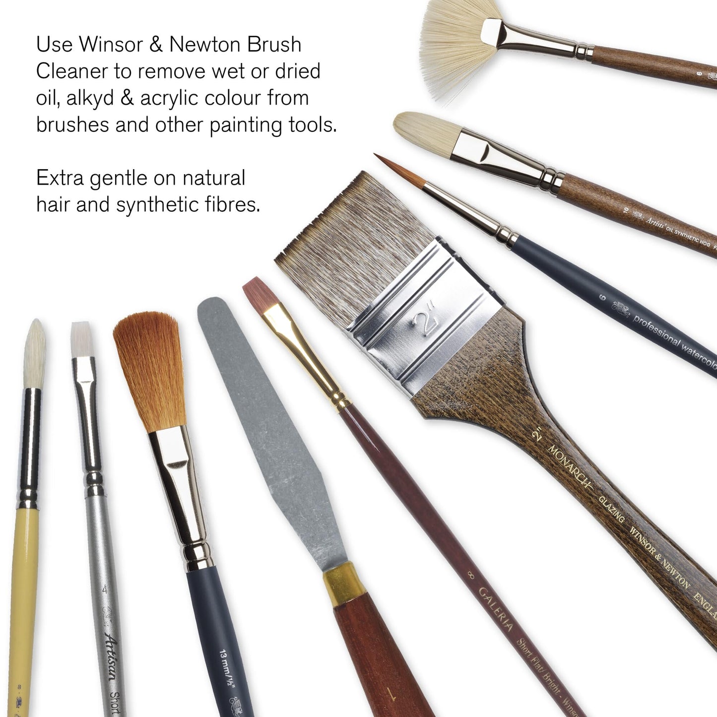 Winsor & Newton Brush Cleaner & Restorer, 16.0-oz Bottle