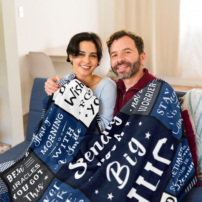 Get Well Gifts for Men | Surgery Recovery Blanket 60”x50” - Inspirational & Encouraging Design
