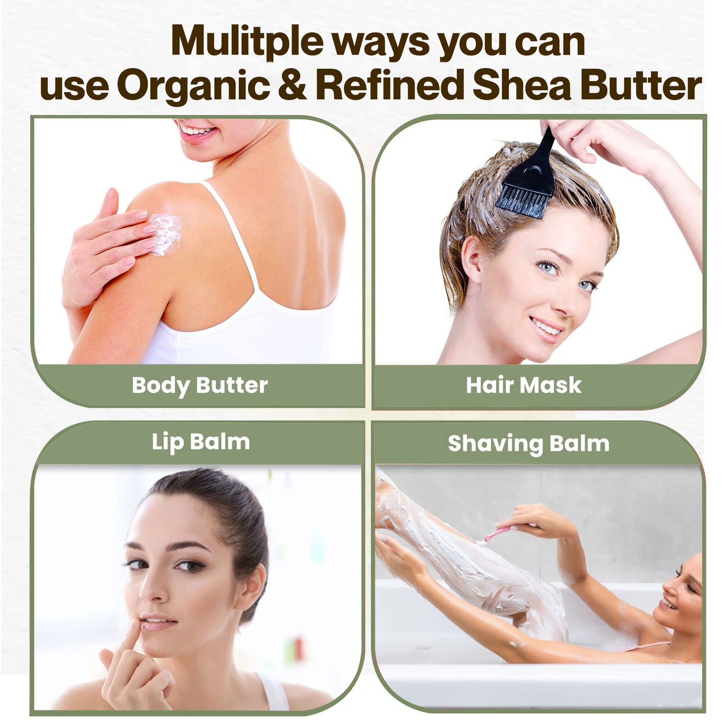 Organic Refined Shea Butter – Unscented & Smooth Texture – Premium Cosmetic Grade Shea Butter for Skincare, Hair Care, Soap Making, Lotions, Balms & DIY Formulations | France Net Wt. 3.5 kg / 7.7 lb
