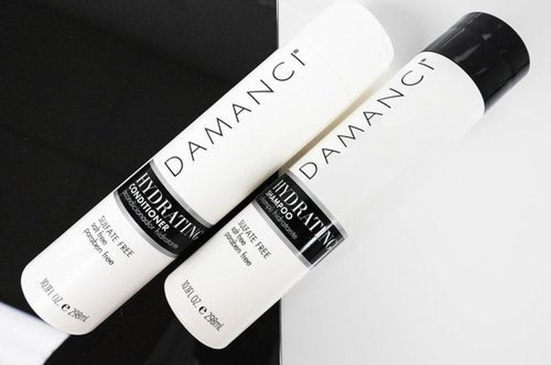 Damanci Hydrating Shampoo and Conditioner Duo, Sulfate Free Shampoo and Conditioner for Dry Hair, with Keratin and Collagen, Paraben and Salt Free (10oz)