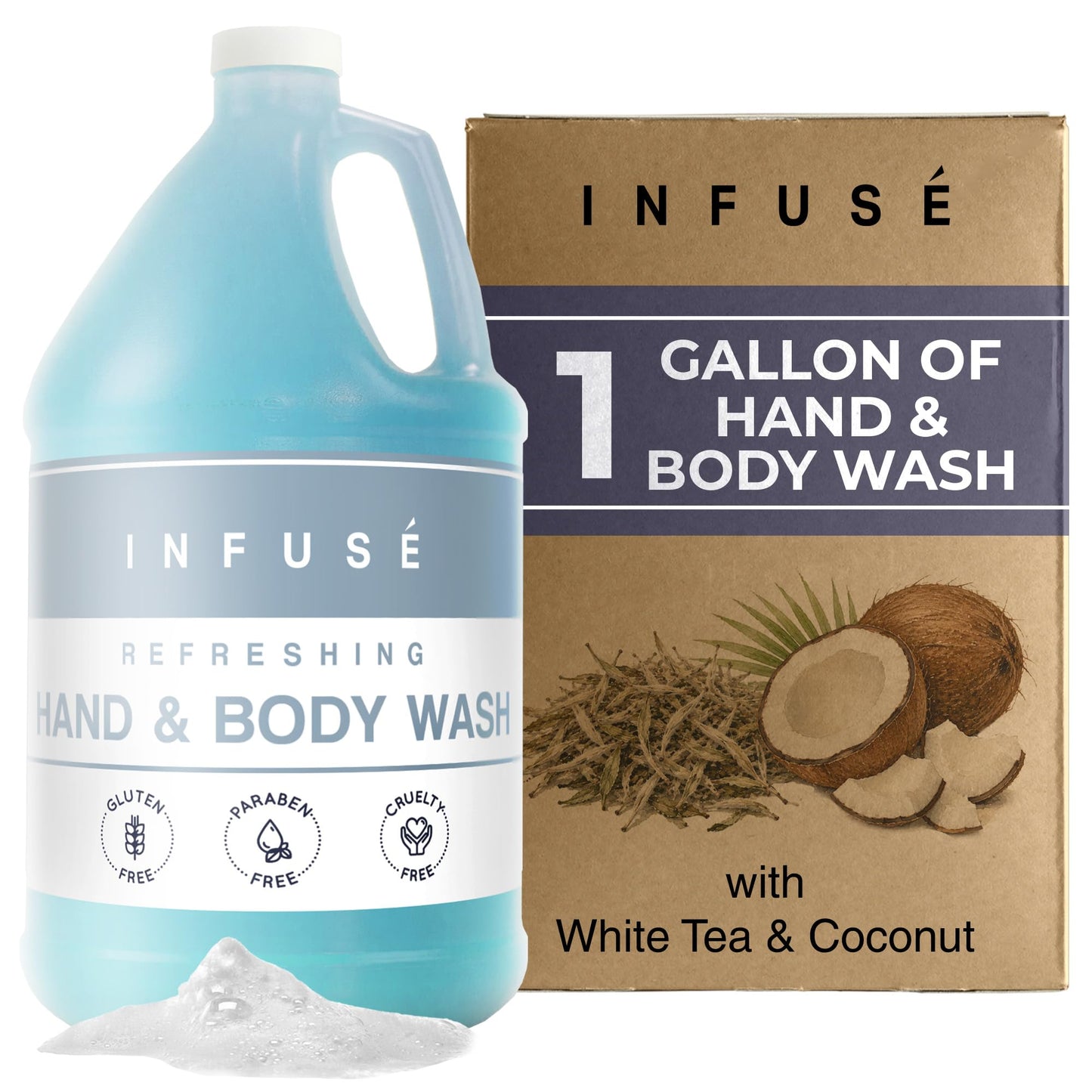 INFUSÉ Hotel Hand & Body Wash, Gallon Refill, 1 Gallon