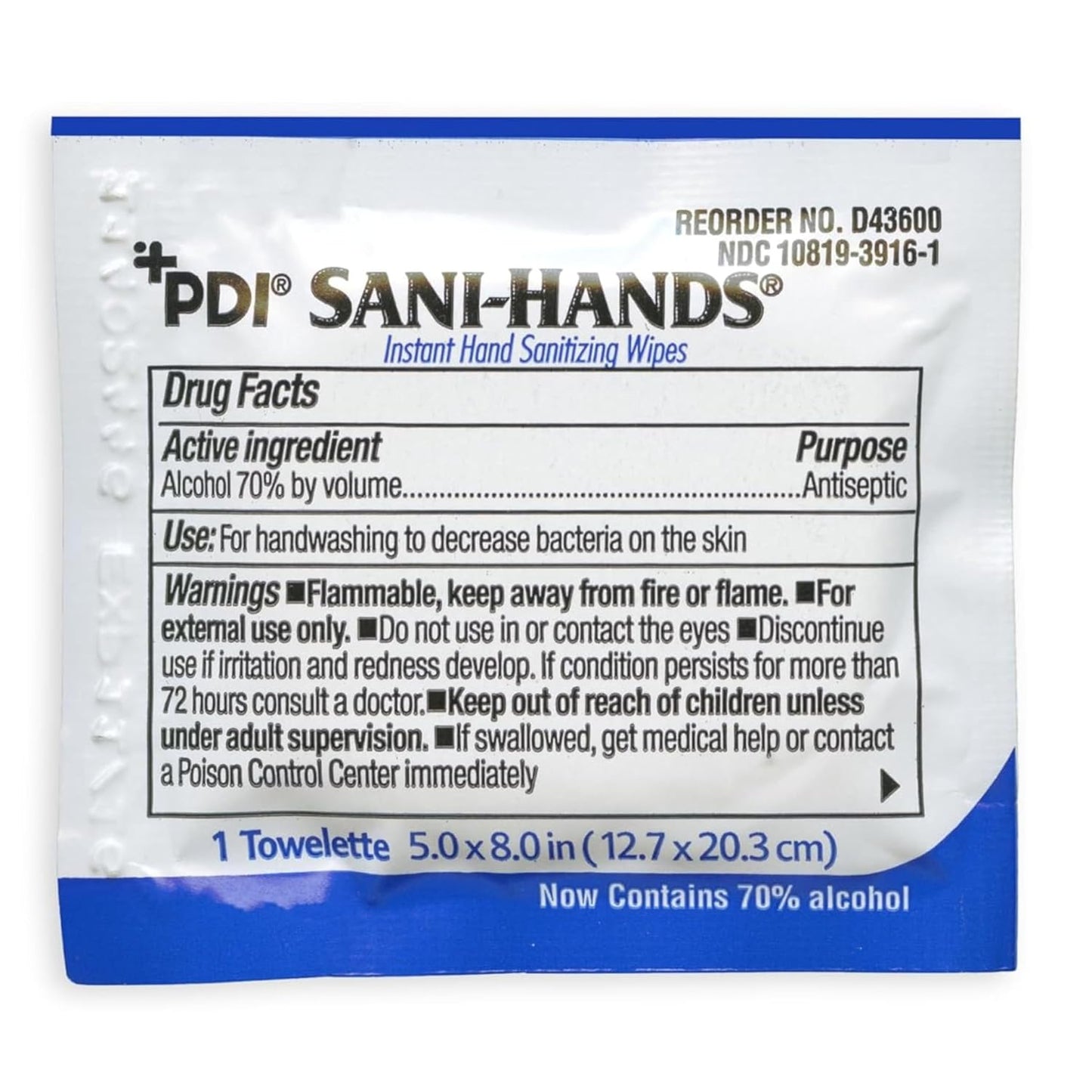 Hand Sanitizer Wipes - 100 Packets for On-the-Go Cleanliness | Moisturizing Formula