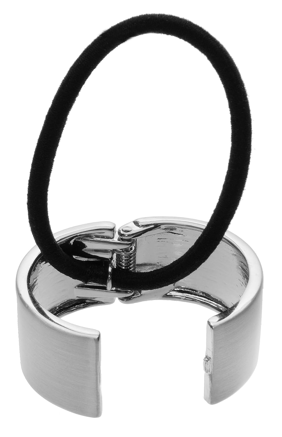 Brushed Gold L. Erickson Metal Cuff Ponytail Holder - Stylish Hair Accessory