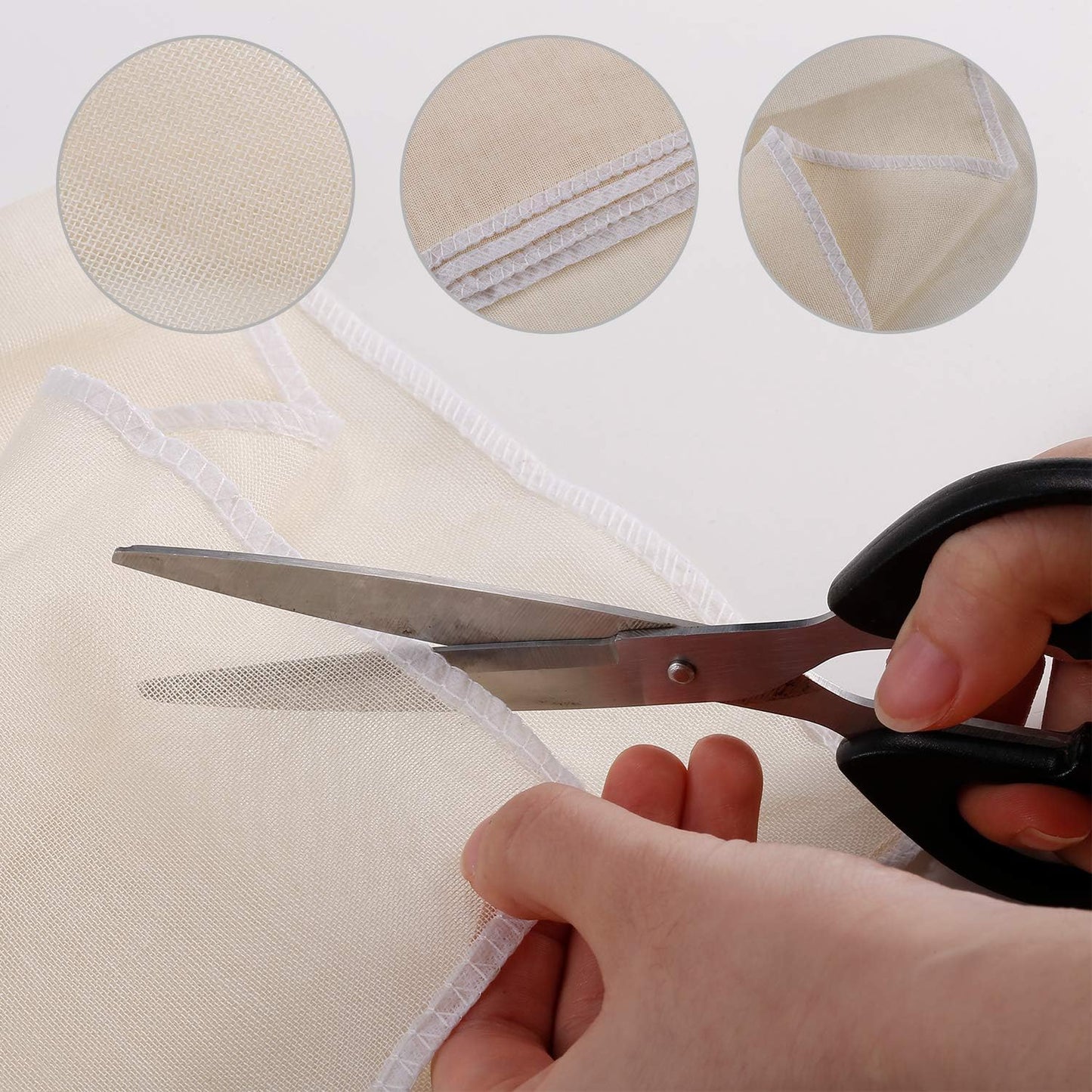 Muslin Cloths - 5 Pack Reusable Cheesecloths | 100% Unbleached Cotton Strainers (50 x 50 cm)