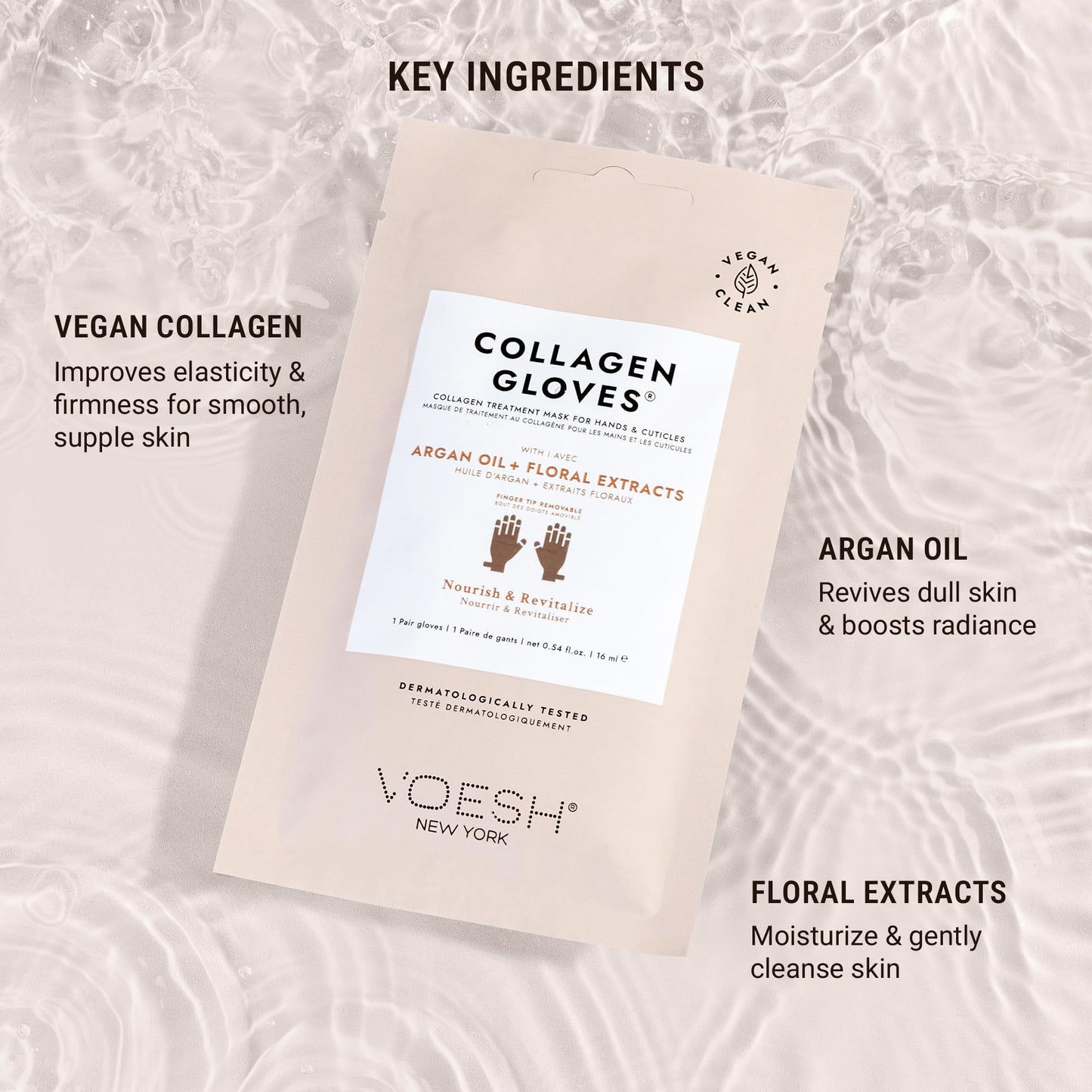 VOESH Collagen Gloves, Vegan Hand Masks, Variety 5 Pack, Moisturizing Hand Mask, Lotion Gloves, Hydrating Gloves, Hand Care, Spa Manicure Gloves, Dry Hand Treatment