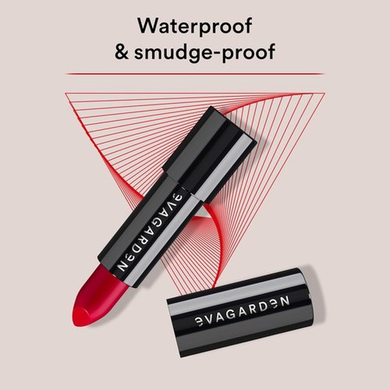 EVAGARDEN Classy Lipstick - Formulated with Natural Oils - Envelopes Your Skin with Satin Effect - Light, Pigmented Blend Gives Full Coverage and Chic Finish Instantly - 611 Tango Red - 0.1 oz