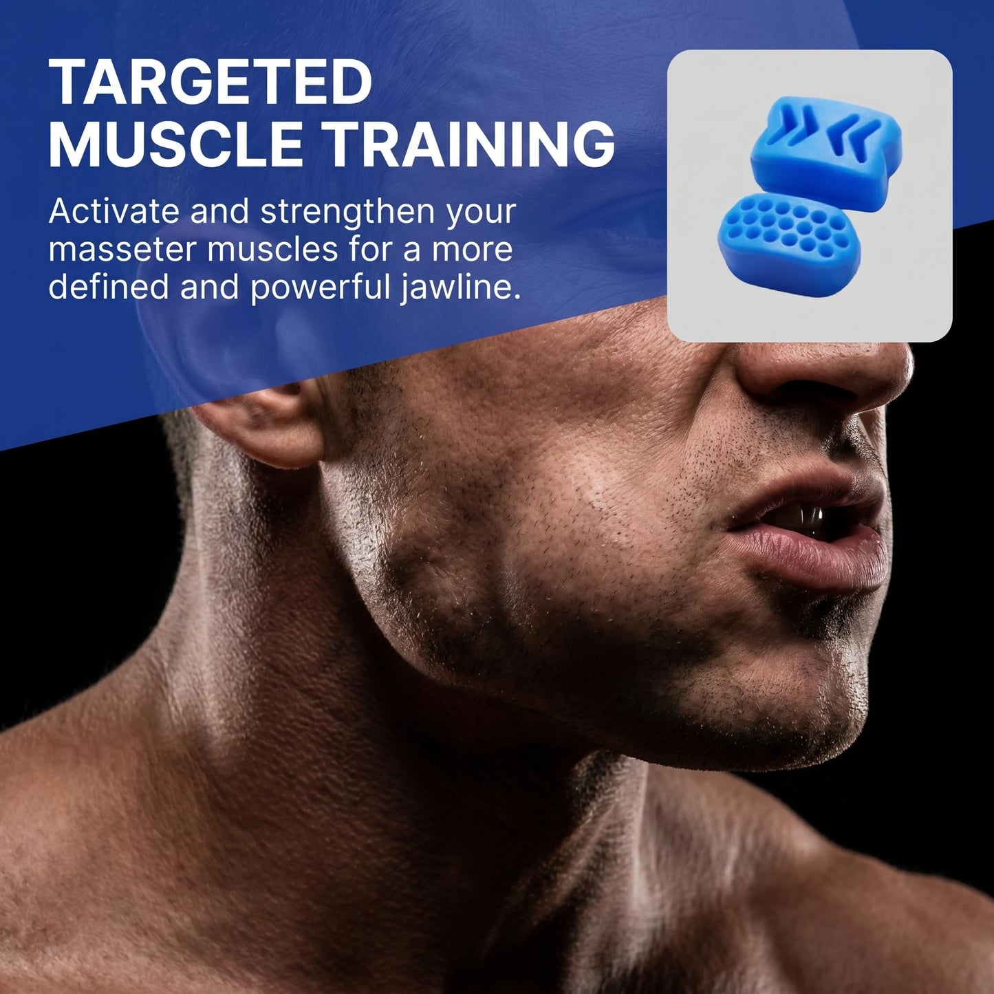 Jaw Exerciser for Men & Women,(12 pcs)2 models 3 Resistance Levels,BPA Free Silicone jawline exerciser,Jaw Trainer for Beginners, Intermediate & Advanced Users (Blue,Red&Black)