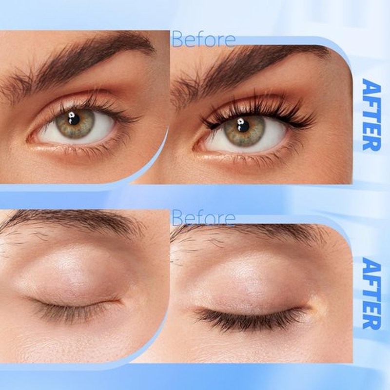 JIMIRE Magnetic Eyelashes Natural Look Cat Eye Wispy Magnetic Lashes with Applicator Reusable Magnetic Eyelashes No Glue Needed Magnetic Lashes 2 Styles Mix Clear Band Eyelashes All Day Comfort