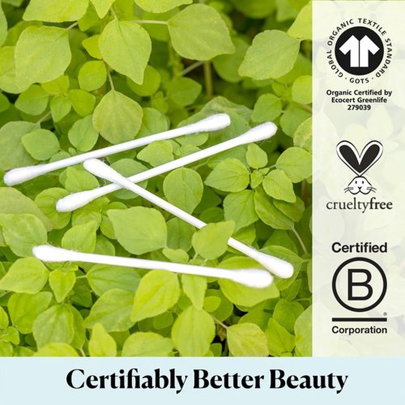 Sky Organics - Organic Cotton Swabs, 1500 ct. - Ultra Soft Tips - Strong & Durable - Hypoallergenic - Chlorine Free - Sustainable - with Ebook - Natural, Vegan & Cruelty Free - Skin Care & Self Care