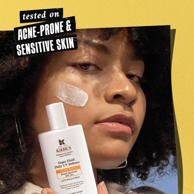 Kiehl's Super Fluid UV Defense Sunscreen SPF 50+ | Lightweight, Matte Finish, UVA/UVB Protection
