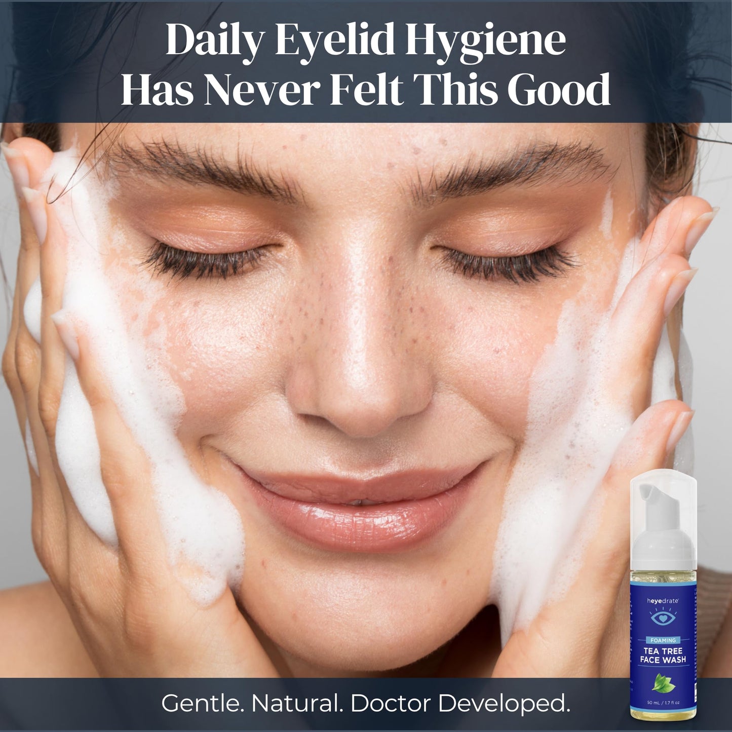 Heyedrate Foaming Tea Tree Face Wash and Eyelid Cleanser – Eye Love