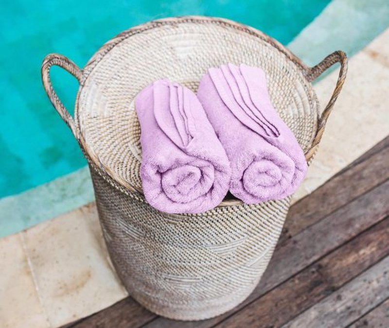 Utopia Towels 24 Pack Cotton Washcloths Set - 100% Ring Spun Cotton, Premium Quality Flannel Face Cloths, Highly Absorbent and Soft Feel Fingertip Towels (Lavender)