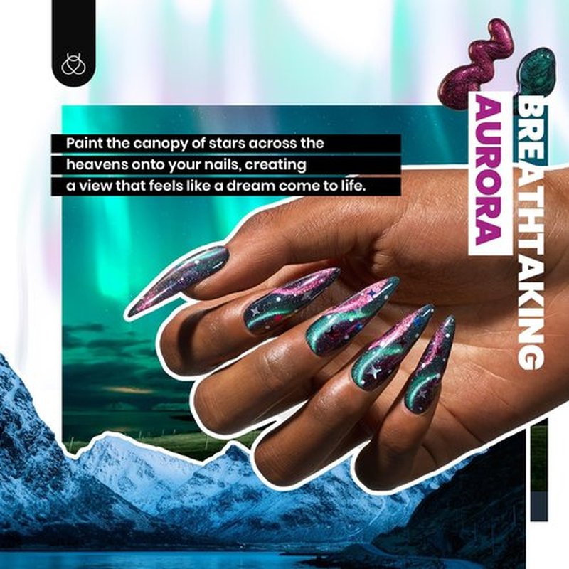 Beetles Winter Gel Nail Polish Set, 53pcs Gel Polish Kit, 36 Colors Brown Green Glitter Cat Eye Uv Gel Polish with 2PCS Base Coat & 4PCS Top Coat, All Season Travel Diary Manicure Tools for Beginners
