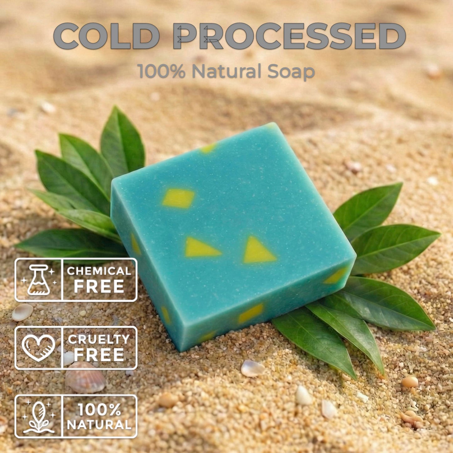 Mr. Tropical Naturals Far Out Exfoliating Bar Soap for Men | 5 oz Single Bar | Cold Process | White Tea, Lemongrass & Sea Salt Scrub