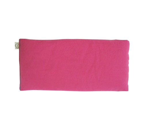 Peacegoods Unscented Eye Pillow - Made from Soft Cotton Flannel - Weighted filled with Flax Seed Microwavable - Yoga Massage Headache Sleep Made USA - pink rose fuschia