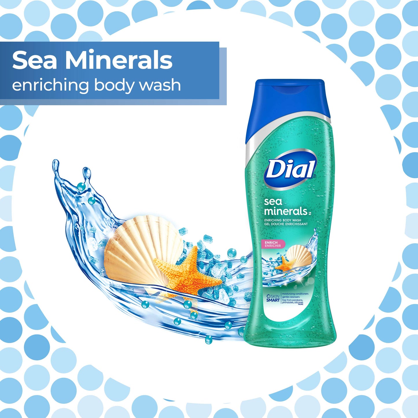 Dial Body Wash, Sea Minerals, 16 Ounce