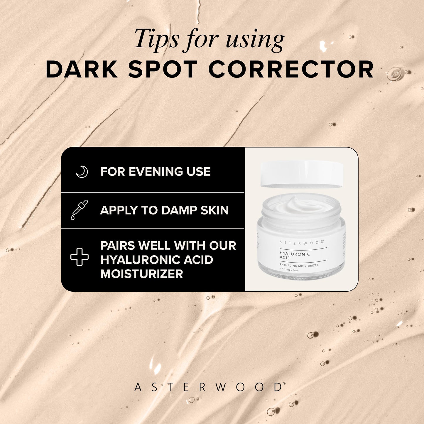 Asterwood Dark Spot Corrector for Face Serum - with Radianskin - with Tranexamic Acid, Kojic Acid, Glycolic Acid, & Salicylic Acid - 1 Fl Oz