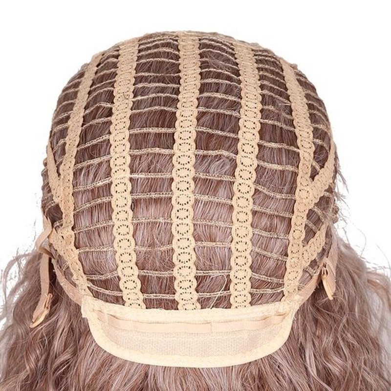 FantaLook Long Cruly 80s Wig with 2 Tattoo Sleeves for Women