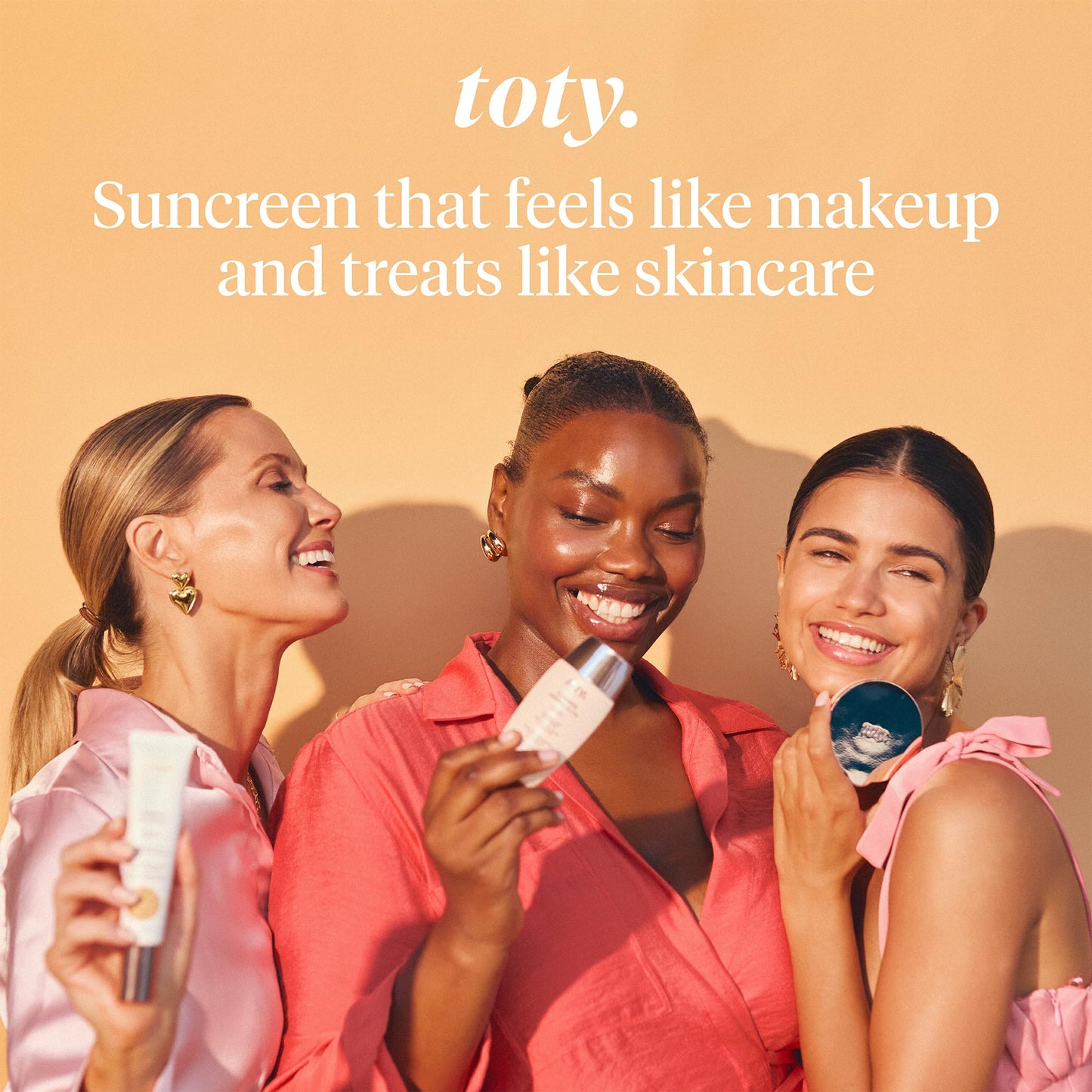 Toty by Sofia Vergara - Ilumina CC Cream SPF 50+ & Ilumina Brush - 100% Mineral Color Correcting Cream + Angled Complexion & Foundation Blending Brush - Tinted moisturizer with spf - 4W Bundle
