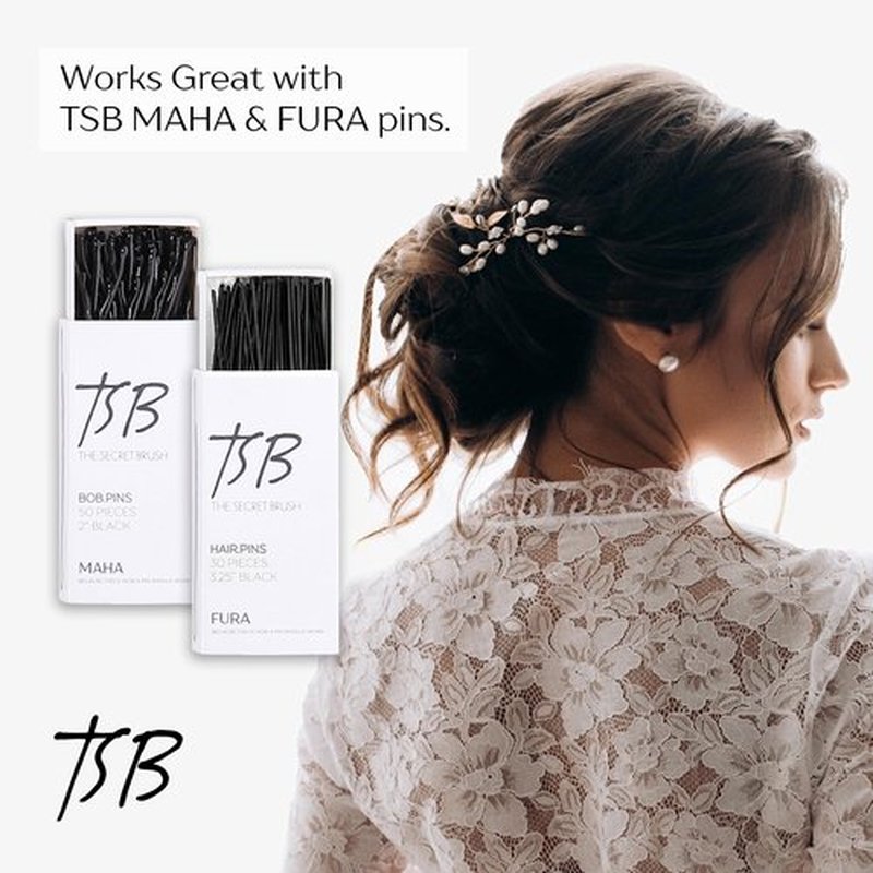 TSB Hair Filler, Black, 1 Pack - Patent Pending Volume and Bun Maker Tool - Ultimate Hair Bumps for Brides, Performers - Non-Irritating, All-Day Hold