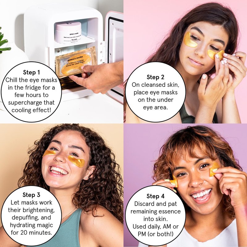 Under Eye Mask Variety Pack - 18 Pairs of Gel Patches for Dark Circles | 6 Colors, Vegan Gift Set for Women